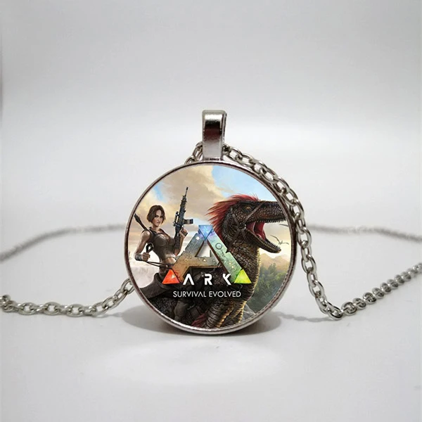 Ark Survival Evolved Glass Necklace men and women Necklace Jewelry Pendant Necklace DIY customized photos custom necklace