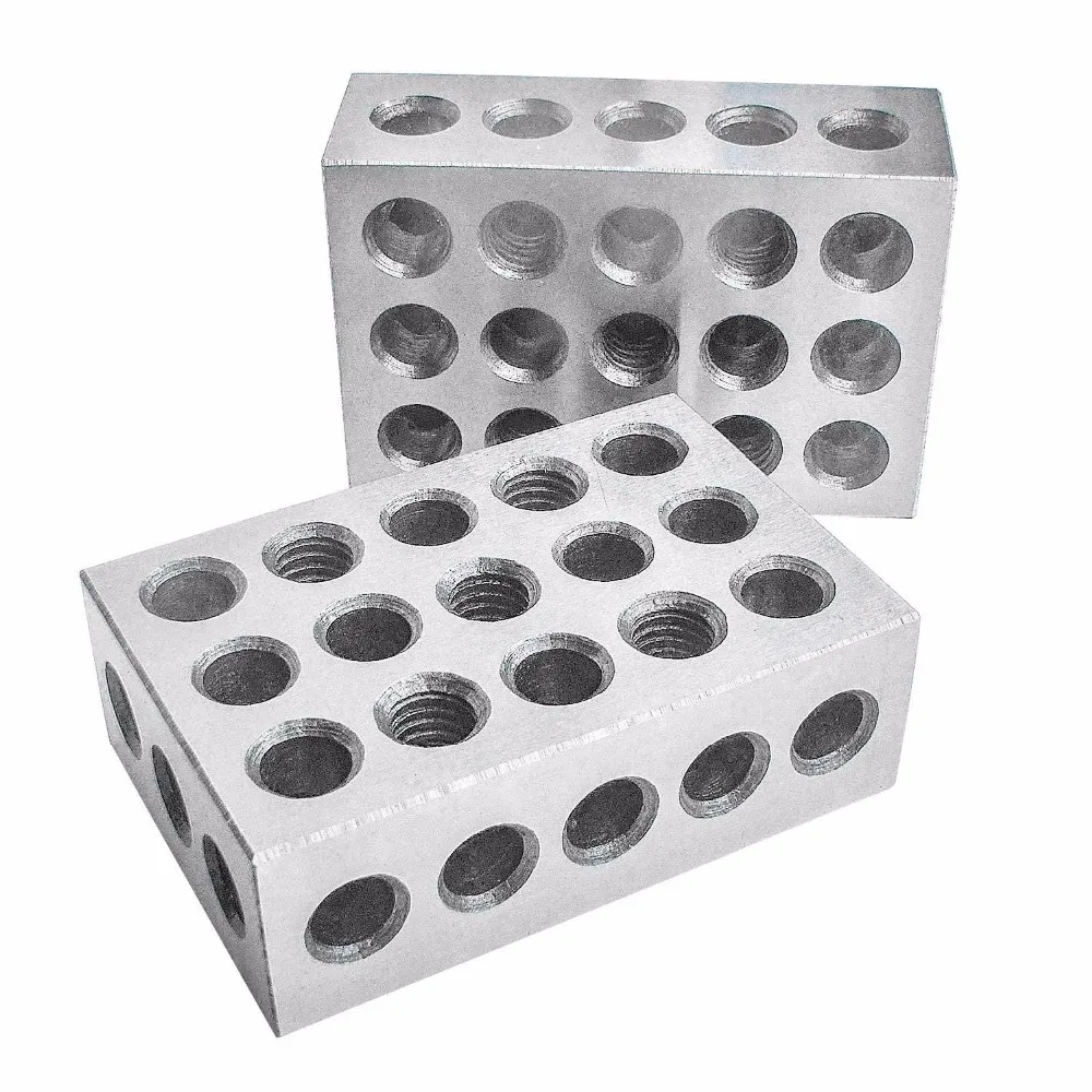 2pcs/set Hardened Steel 25-50-75mm Blocks 0.0001\