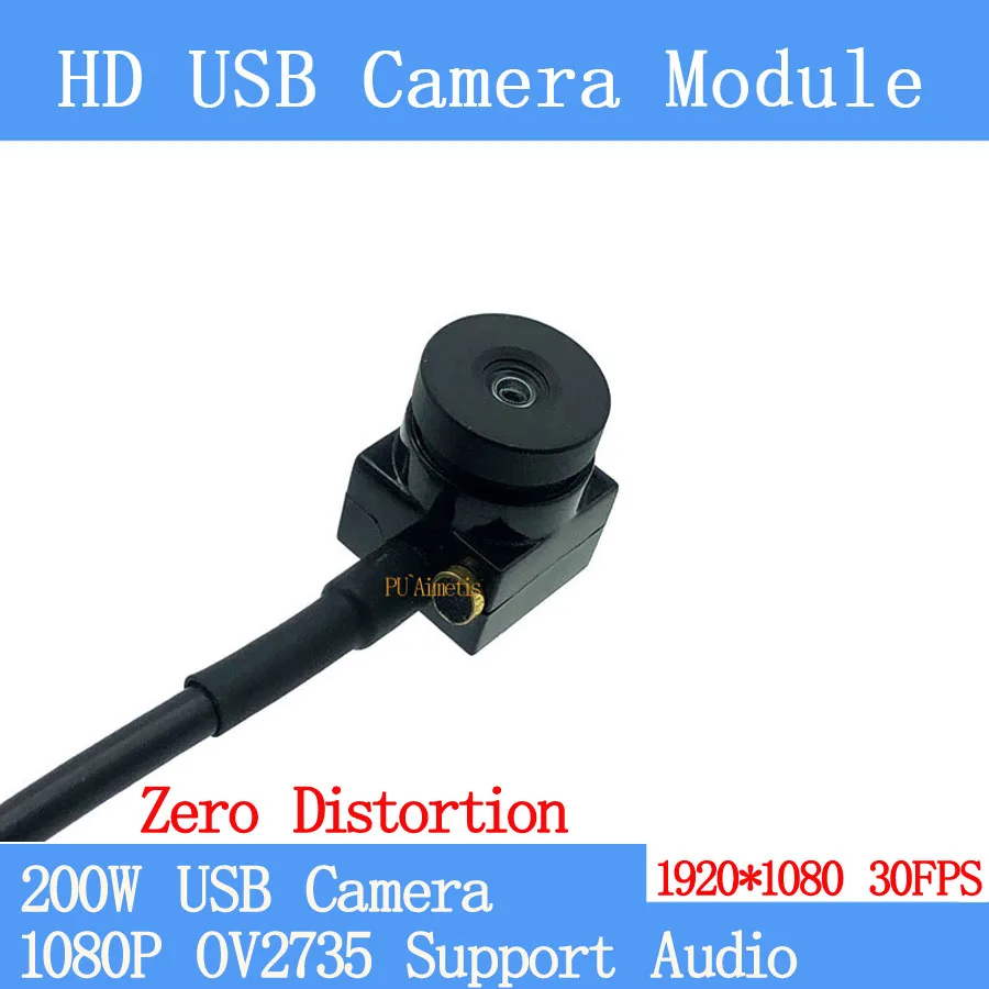 

Zero Distortion USB Camera Module 1080P Full Hd MJPEG 30fps High Speed Mini CCTV Linux UVC Webcam Mini Surveillance Camera