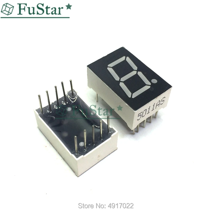 

10 шт., 0,5 дюйма, 7 сегментов, 1 бит, цифровая трубка, Красный общий катод, цифровой дисплей 0,5 дюйма, 0,5, 0,5 дюйма, 0,5 дюйма, дюйма. Один 1 бит