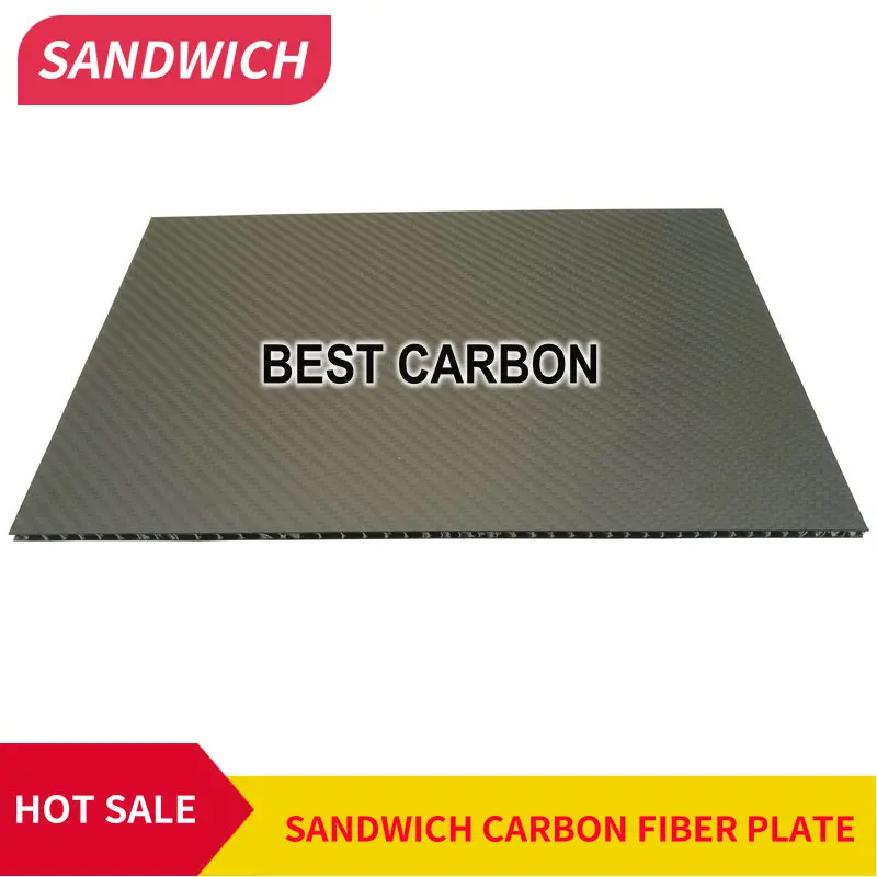 FREE SHIPPING 200mmx300mmx5mm, 300mmx300mmx5mm 3K twill matte/glossy carbon fiber honeycomb panel, sandwich carbon fiber plate