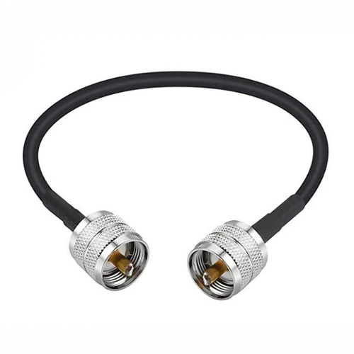 JX Store cable Coaxial RF UHF conector macho a macho UHF PL259 macho a UHF macho PL259 RG58 cable en espiral 30cm-20m