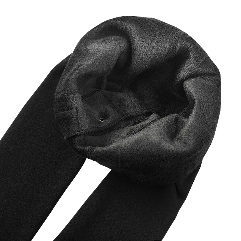 Jinjin.QC 2019 New Fashion Men Leggings Warm Leggins High Pressure Velvet Joggers Mens Pants Winter Leggins Drop Shipping