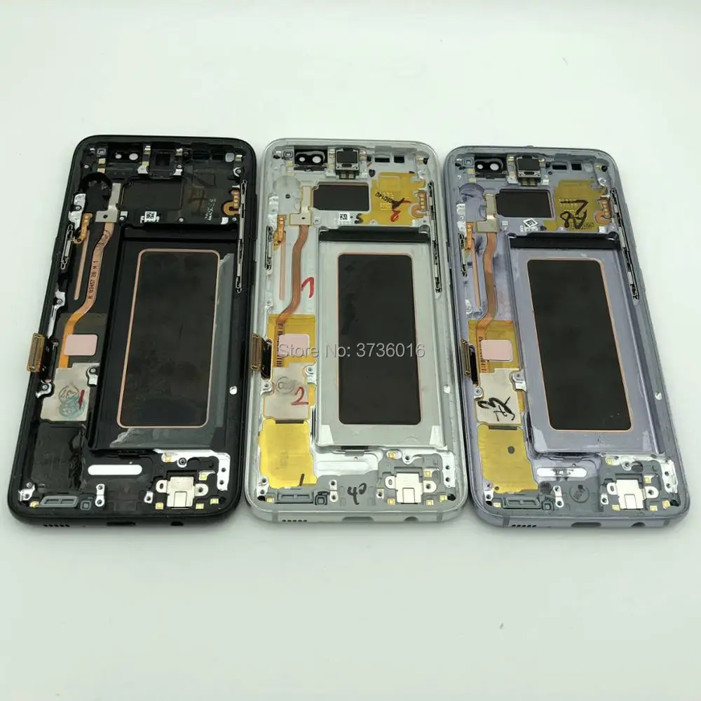 Broken LCD Screen For SM S7edge S8 S8plus S9 plus Note 8 9 LCD Practicing Repair Display Have Black Dot Touch Working Well