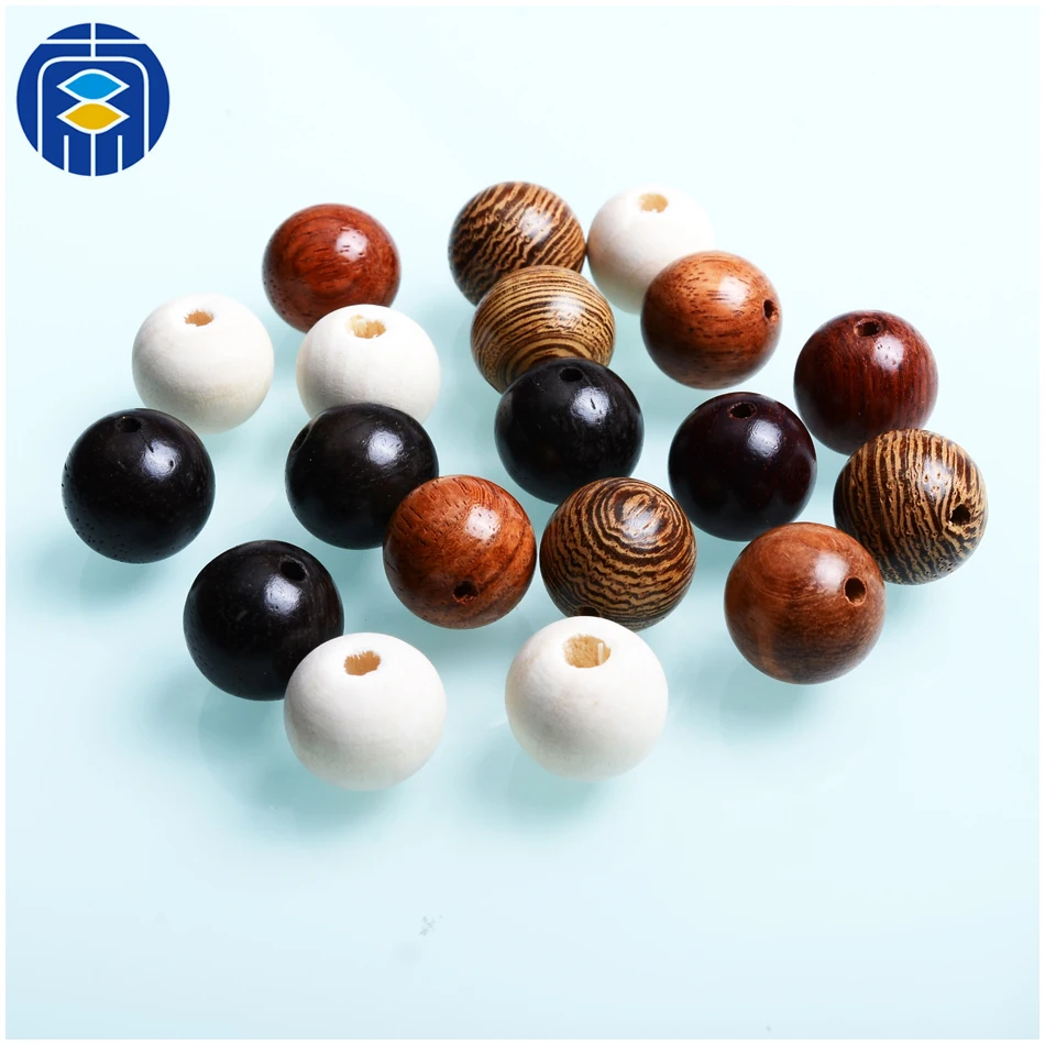 Fashion Wooden Beads 6/8/10/12mm Wenge Round Loose Wood Beads for Jewelry Making Bracelet Necklace Accessories