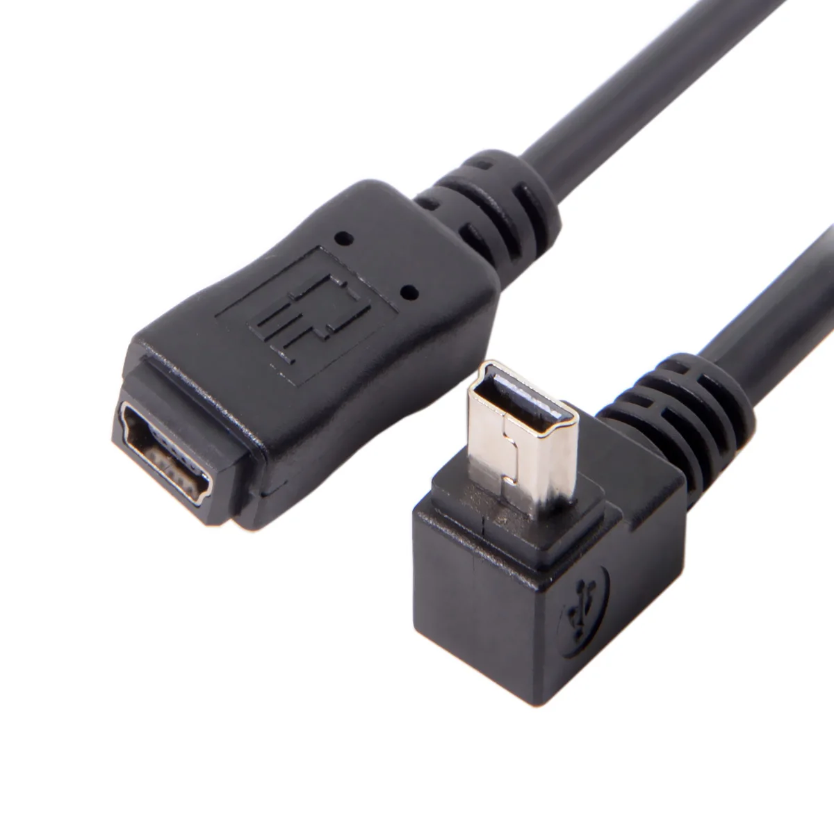 CY Chenyang GPS Mini USB 5P 90D up direct angled male to mini usb 5p Female extension cable