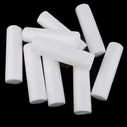 10 Pieces Blank White Cylinder Shape Styrofoam Foam Material for Kids Art Craft DIY Christmas Ornament Decoration