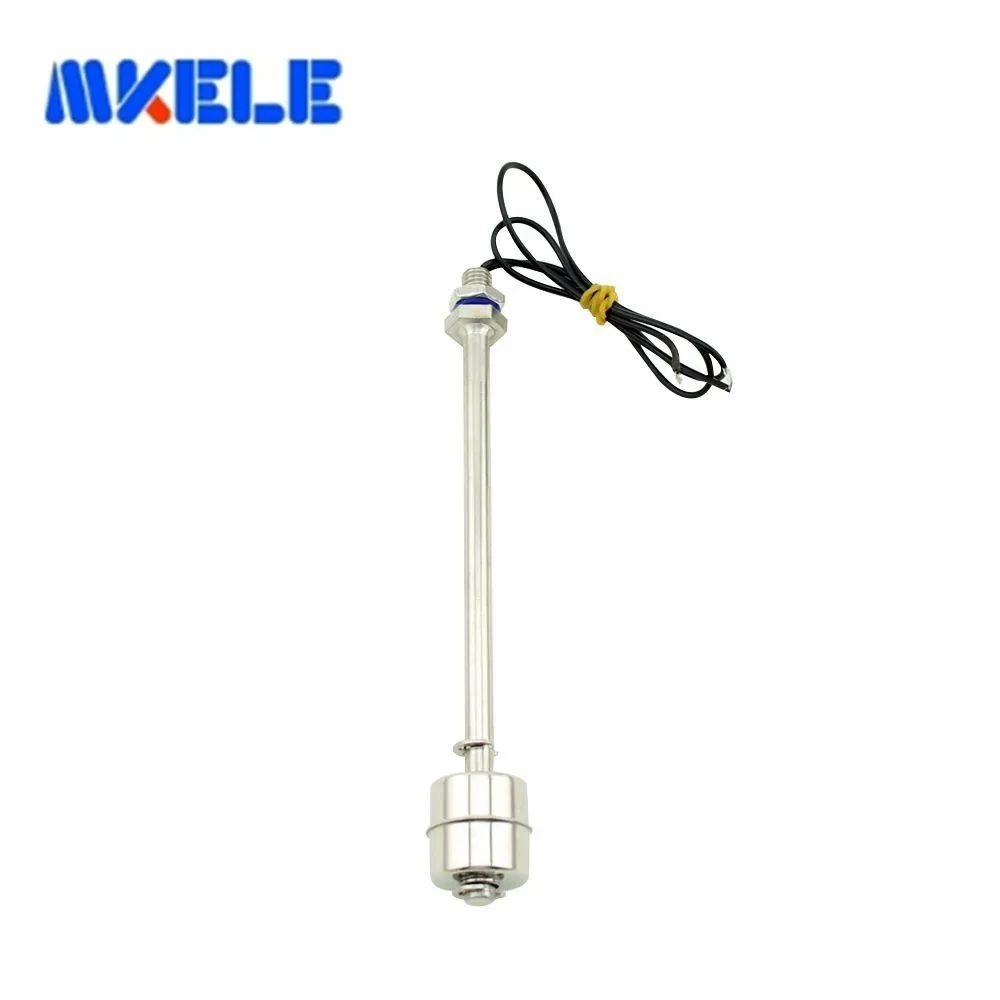 220V MK-SFS18010 180mm Stainless Steel Tank Pool Water Level Liquid Sensor Vertical Float Switch