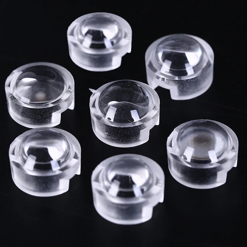 13mm LED Lens 20 30 45 60 100 120 Degree Integrated Holder, 1W 3W 5W Synthetical mini LED Power Lenses Reflector Collimator