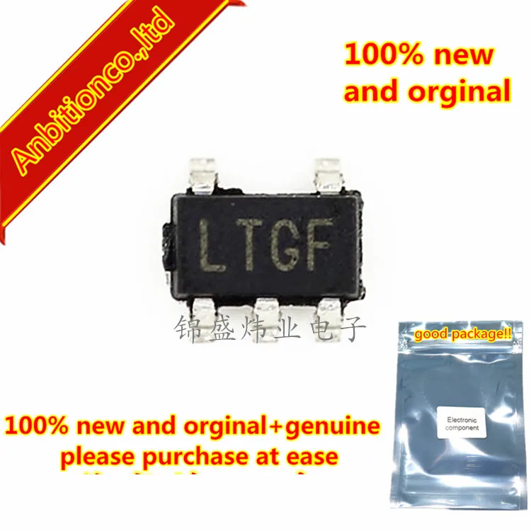 5pcs 100% new and orginal LT1761ES5-3.3 silk-screen LTGF SOT23-5 100mA, Low Noise, LDO Micropower Regulators in SOT-23 in stock