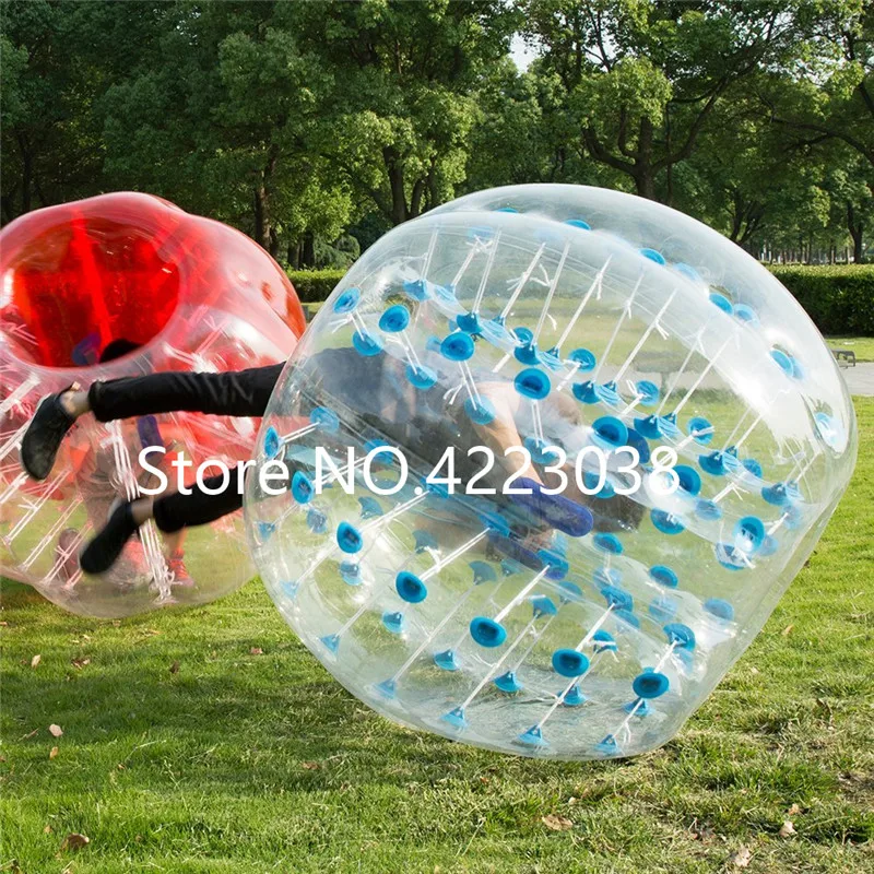 Free Shipping 1.2m TPU Inflatable Zorb Ball Loopy Ball Air Bumper Football Inflatable Bubble Soccer Body Football Bubble