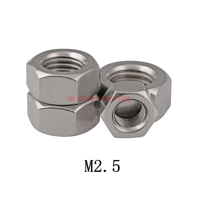 2023 Real Time-limited Rivet Nut Decor Wood Furniture 500pcs Din934 M2.5 Stainless Steel Hex Nut