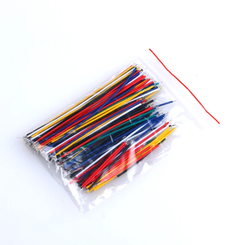 130PC 24AWG Breadboard Jumper Cable Wires Kit Tinning Double Tinned Component Pack Colorful 13 Types 10 Pcs each 5CM 8CM 10CM