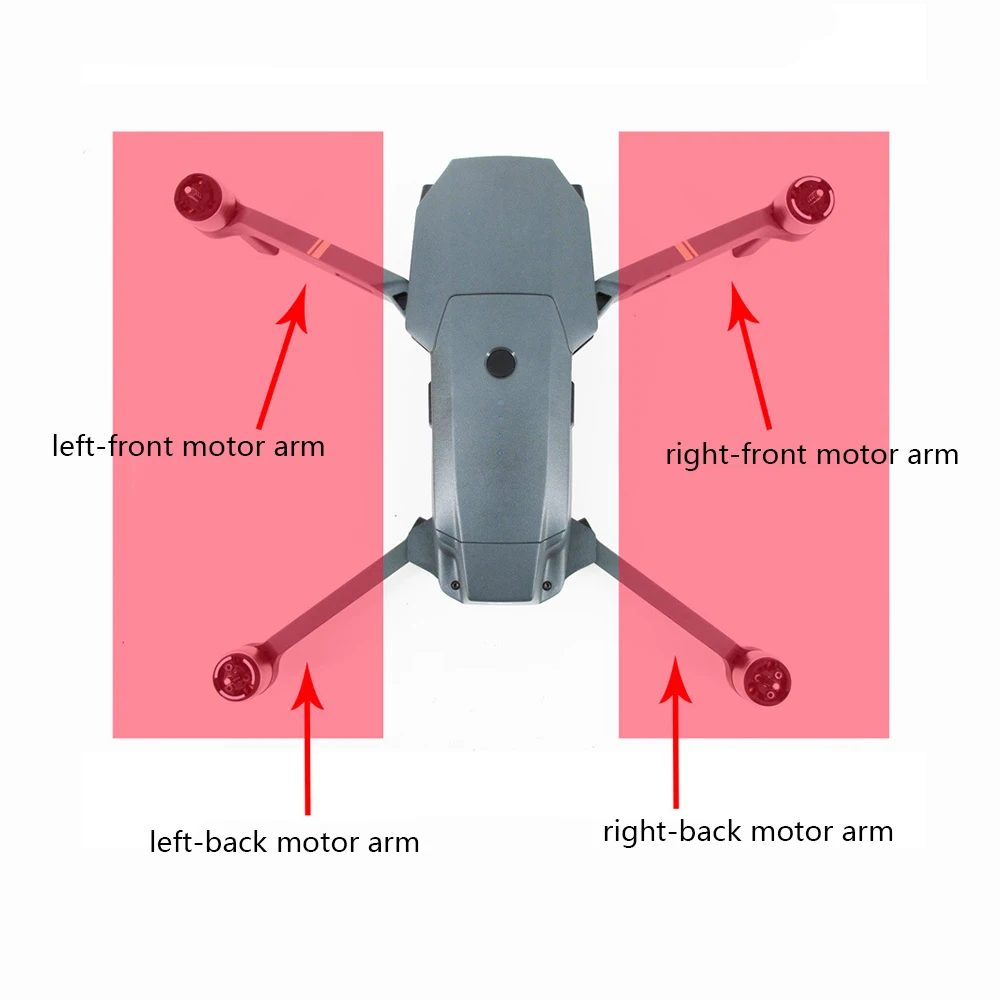 أصلية لـ DJI Mavic pro Arm مع قطع غيار محرك لـ DJI Mavic Pro Motor Arm مع ملحقات إصلاح الكابلات