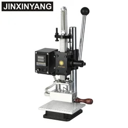 JINXINYANG T slot Hot Foil Stamping Machine Manual Leather Wood  Letters heat press embossing machine Change letters rapidly