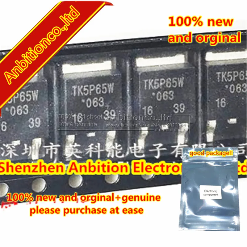 

10pcs 100% new and orginal TK5P65W TO252 in stock