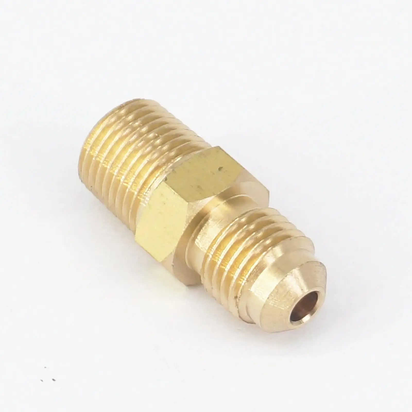 

SAE Male 3/8"-24 UNF Fit Tube OD 3/16" -1/8" NPT Male Brass SAE 45 Degree Pipe Fitting Connectors 1000PSI