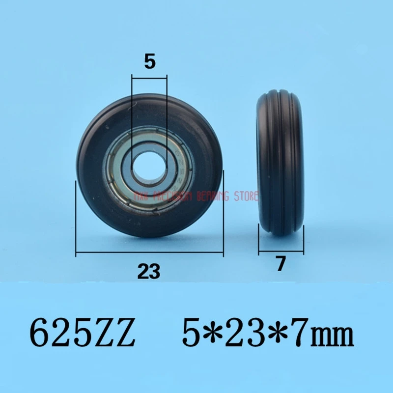 

2023 5*23*7mm Multi-row Grooves Poney Dragon Sliding Doors Injection Plastic Bearing Pulley Bearings Hanging Wheel Accessories