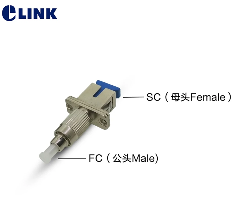 SC-FC Fiber Optic Connector FM HYBRID หญิงชาย Optical Fiber Coupler SM MM FTTH อะแดปเตอร์สําหรับ VFL ใช้จัดส่งฟรี 5pcs