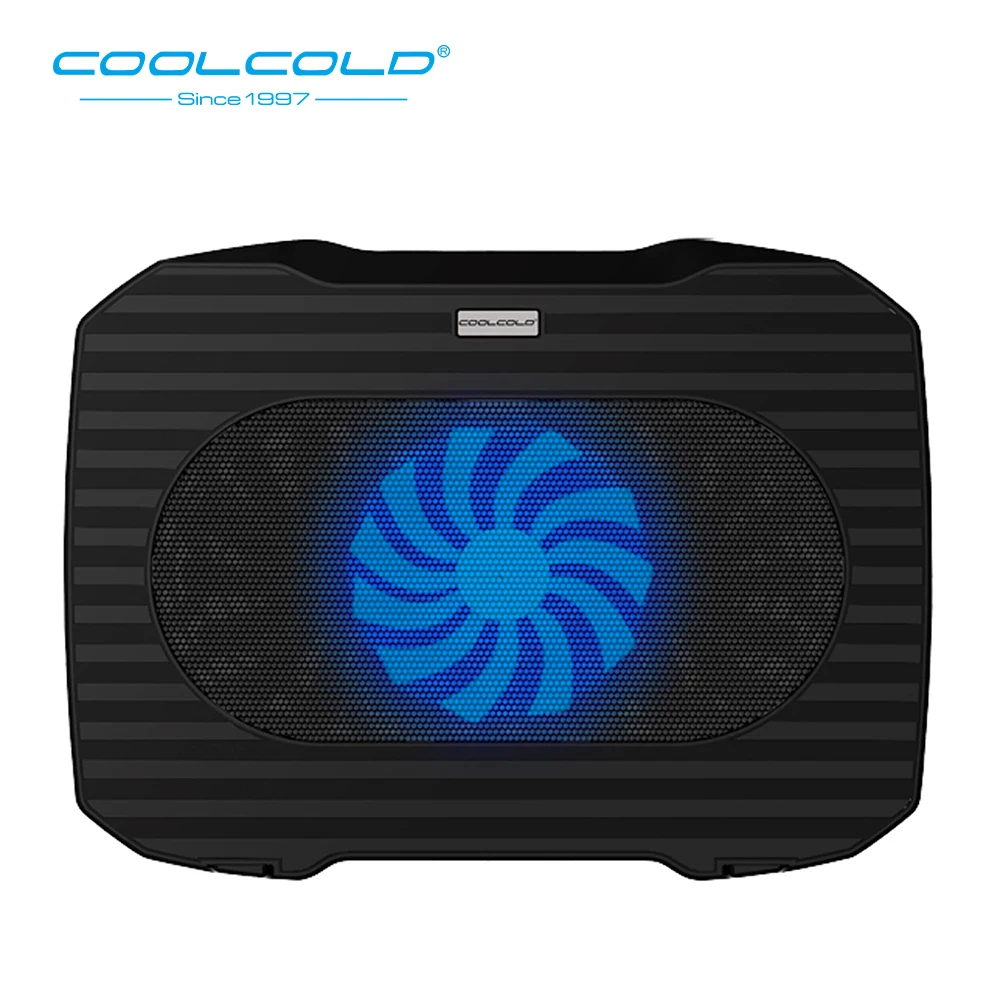 COOLCOLD Single Fan Ultra-thin Notebook Cooling Pad 5V Laptop Fan Cooler Notebook Radiator Fan For 11'' 12'' 14'' Laptop