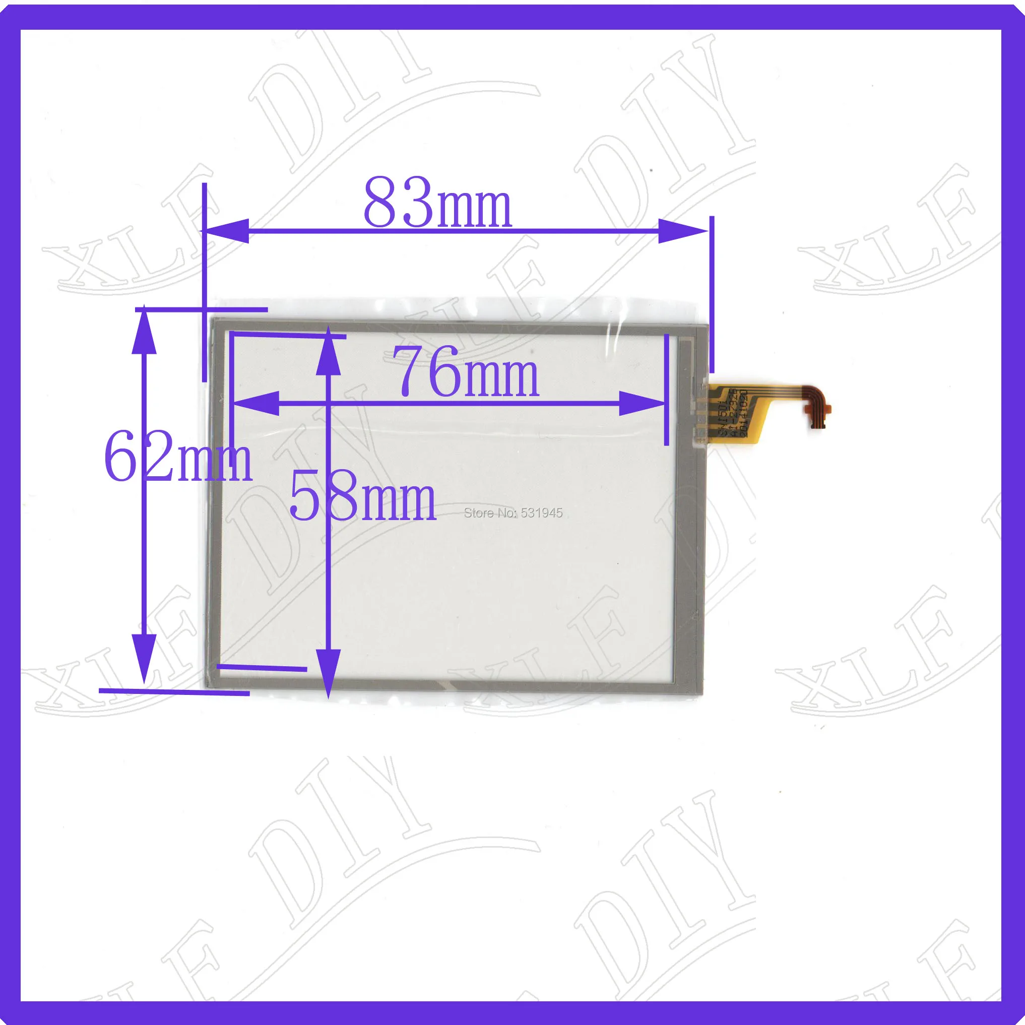 ZhiYuSun 83*62mm 3.5inch touch screen  83mm*62mm resistance screen  Digital general touch screen  this is compatible