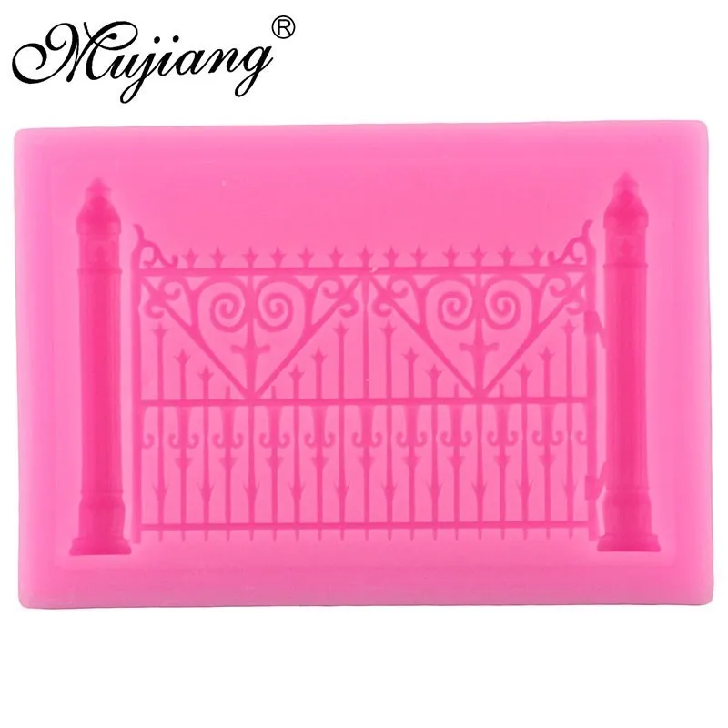 3D Door Window Silicone Mold Frame Cake Border Fondant Cake Decorating DIY Fence Cookie Baking Candy Chocolate Gumpaste Moulds