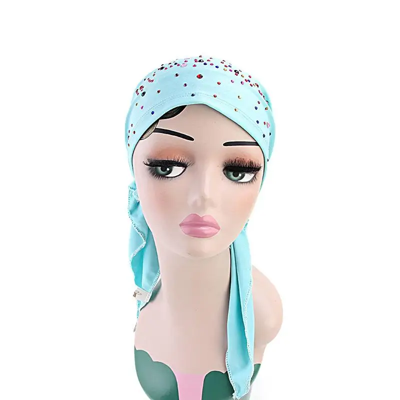 Cappelli femminili musulmani per le donne Foulard Stampa Turbante Chemioterapia Wrap Caps per le signore Ragazze Cancro Chemio Cappelli Cofano Femme