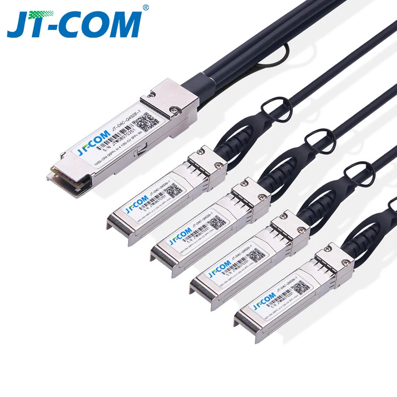 100G QSFP28 to 4xSFP28 DAC Cable 0.5M 1M 2M 3M 5M Passive Direct Attach Copper Twinax Cable