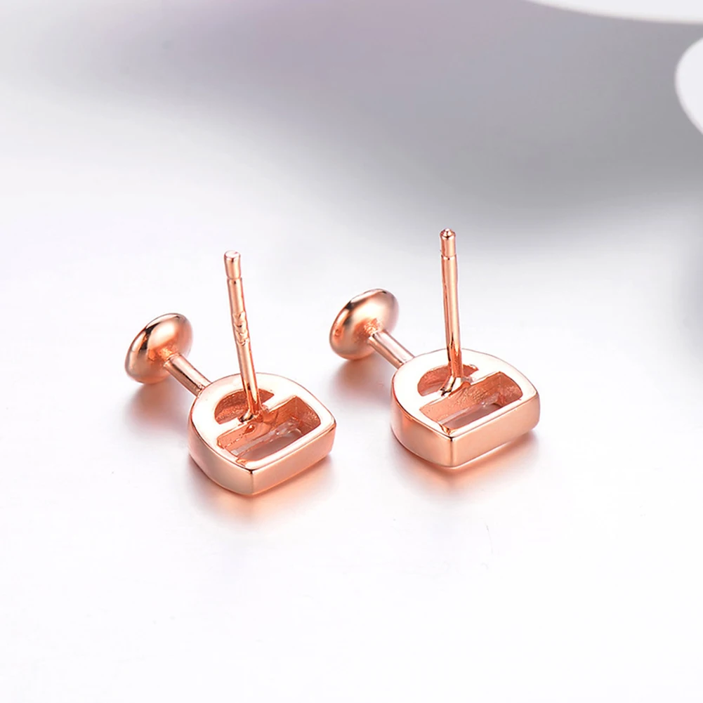 Fashion Simple Women\'s Earrings Hollow Wine Glass Cubic Zirconia Ear Stud Earrings Jewelry Gifts