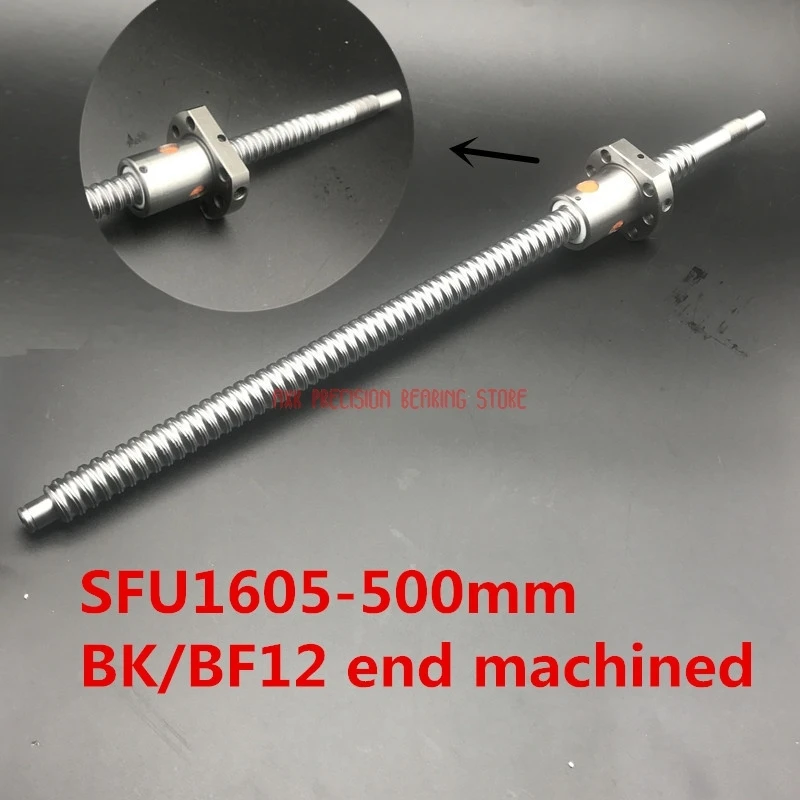 

2023 New Cnc Router Parts AXK Linear Rail Sfu1605 500mm Bk/bf12 Machined Ball Screw : 1pc Rm1605 L500mm+1pc Nut Cnc Parts