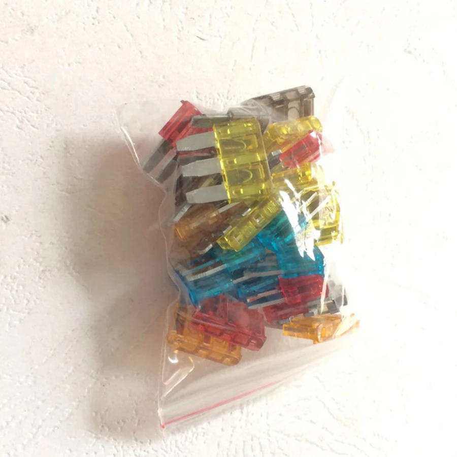 25 Pcs/lot Micro 3 Pins Fuse Automotive Car Fuse For Ford Focus Mondeo Dodge JEEP 5A 7.5A 10A 15A 20A