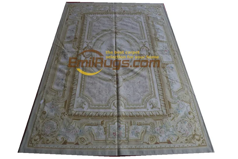 Antique French Aubusson Pillow Carpet Handmade Wall Decor Rectangle Carpet Turkish Carpets