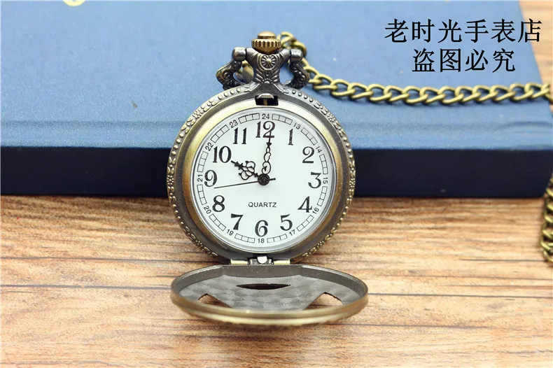 NAZEYT Free shipping Antique bronze hollow Eiffel Tower in Paris pocket watch pendant necklace men and women watch gift watch