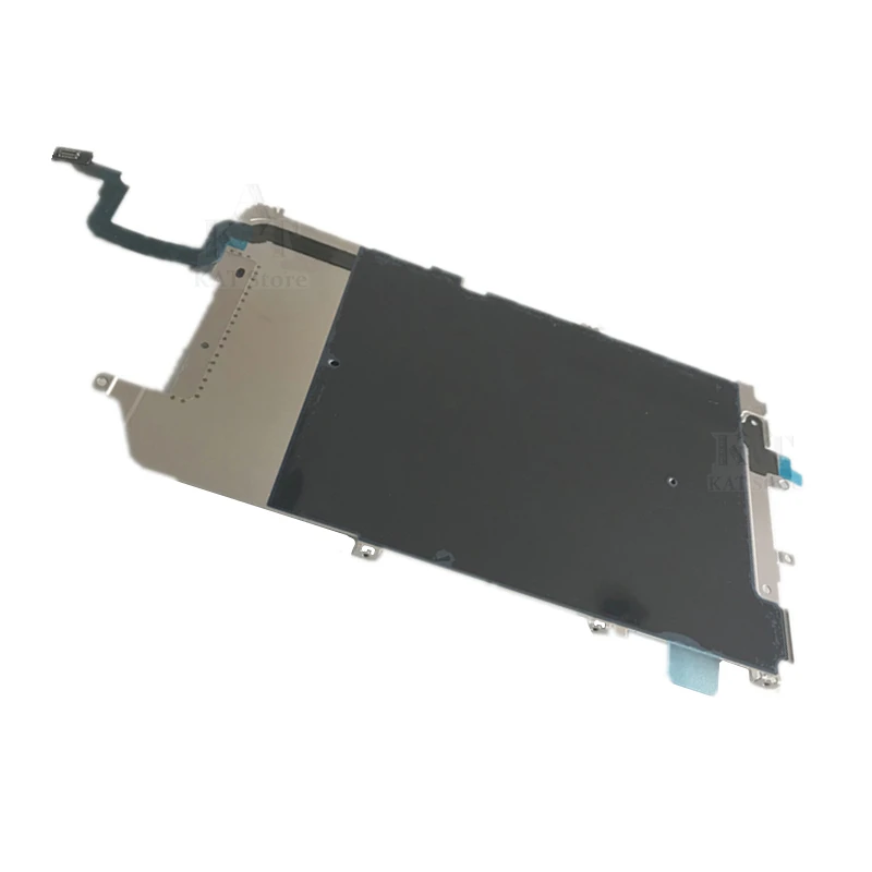 10Pcs LCD Screen Back Metal Plate with Home Button Extend Flex Cable Preinstalled Replacment for iPhone 6 6G 6 Plus 4.7