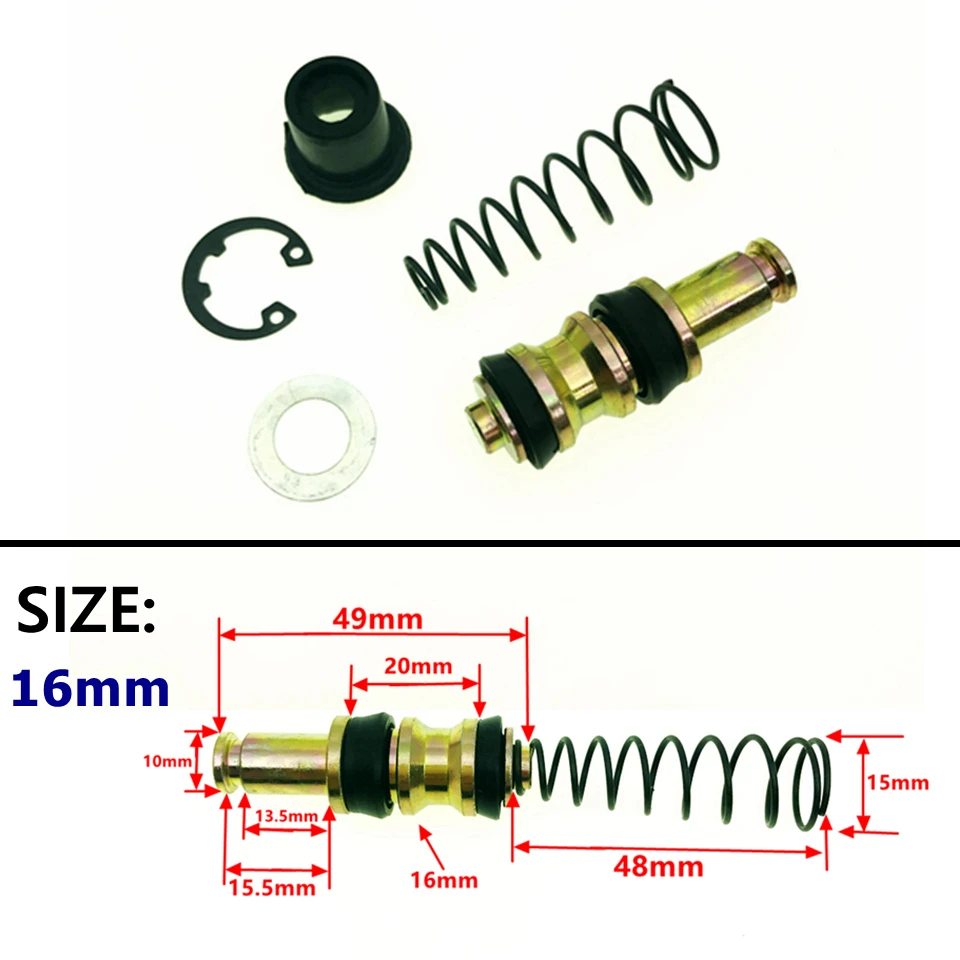 Motorcycle Clutch Brake Pump 12.7mm 11mm 14mm 16mm Piston Plunger Repair Kits Set Master Cylinder Piston Rigs Repair Accessories