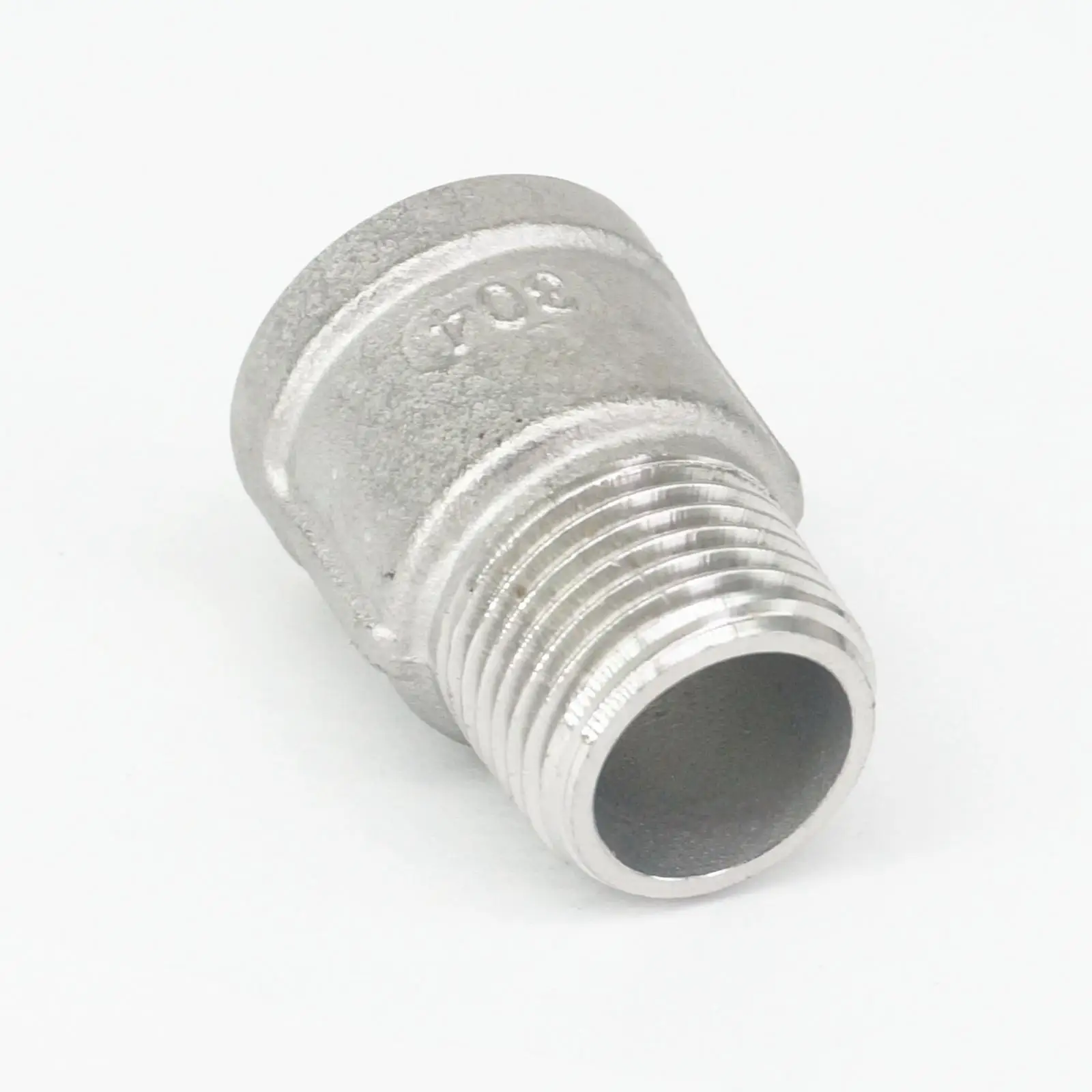 Conector hembra BSPP a macho BSPT de 1/2 ", accesorio de tubería de acero inoxidable 304, agua, aceite, aire, 230 PSI