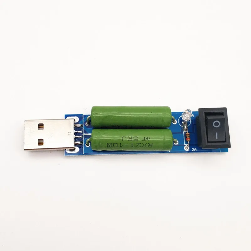 Mini USB Load Resistance Power Resistors Mobile Aging Module 2A 1A With a Switch Test Power bnak