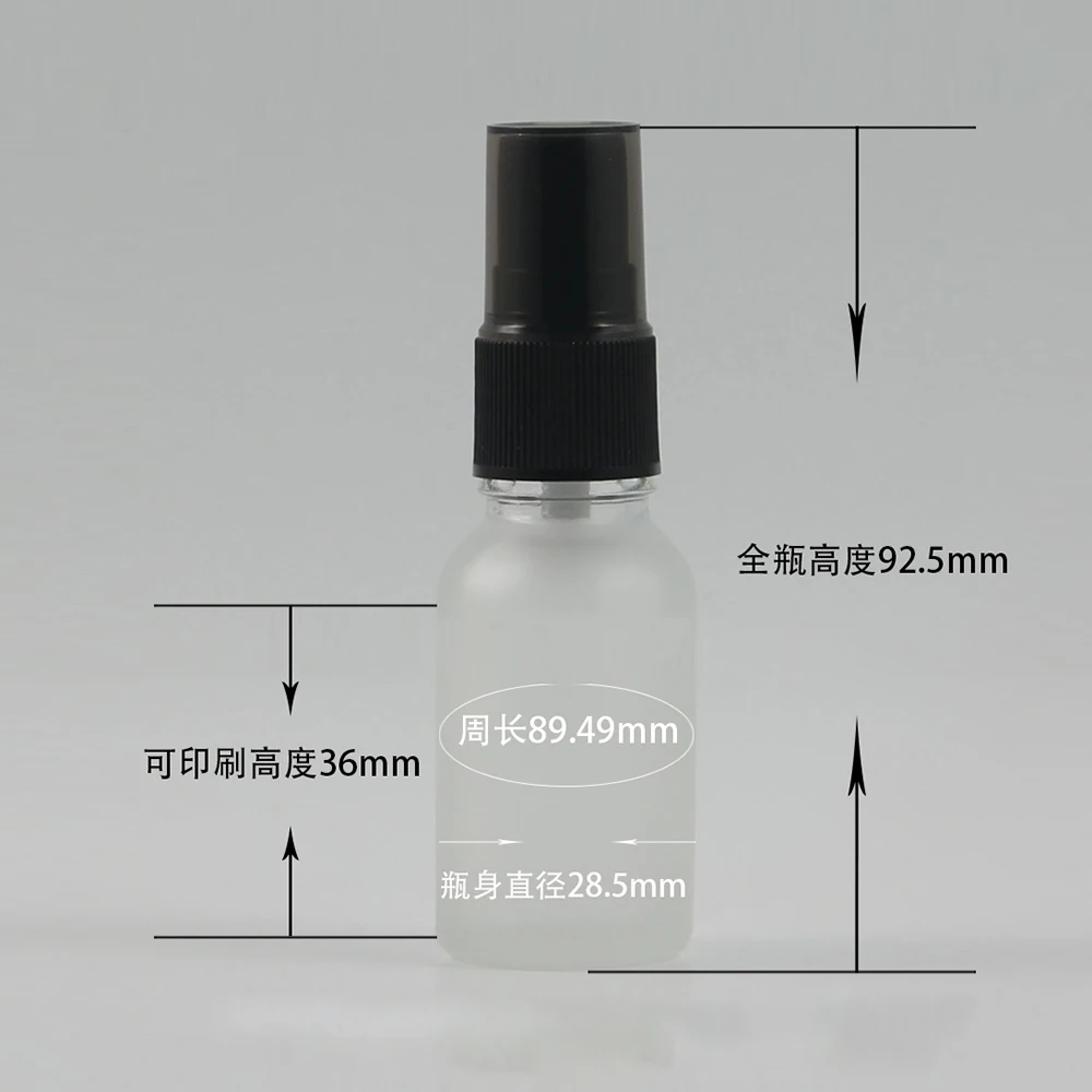 

Hot selling 0.5 oz makeup cosmetic perfume container, portable personal toner glass bottle 15ml