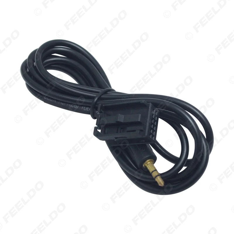 FEELDO Car 12PIN Audi Radio 3.5mm AUX-IN Adapter Cable For Opel CD30 MP3 CDC40 CD70 NAVI DVD90 NAVI AUX Wire #HQ6000