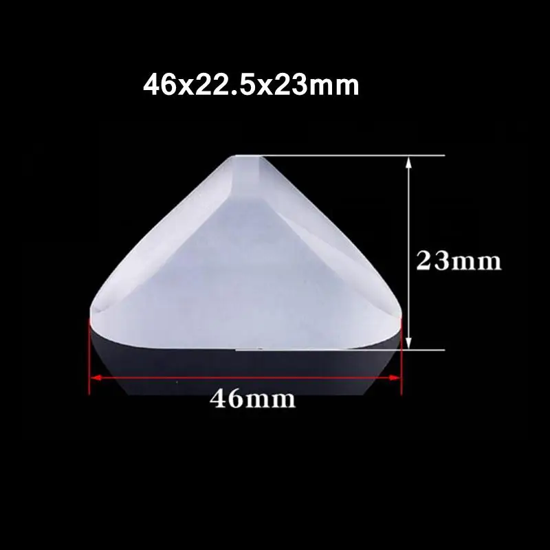 46x22.5x23mm Optical Glass Triangular Right Angle lsosceles K9 Porro Prisms Lens For Telescope Optics