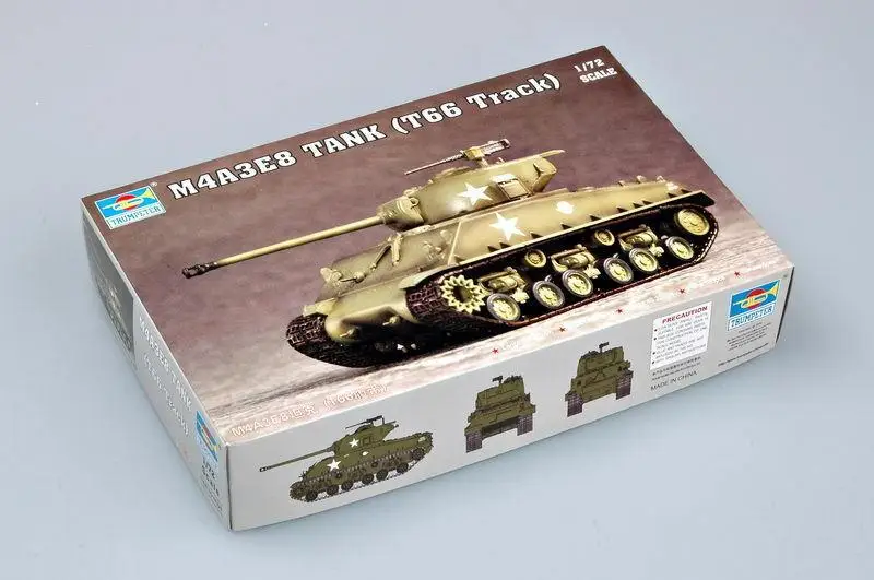 Trumpeter 1/72 07225 M4A3E8 TANK (T66 Track)