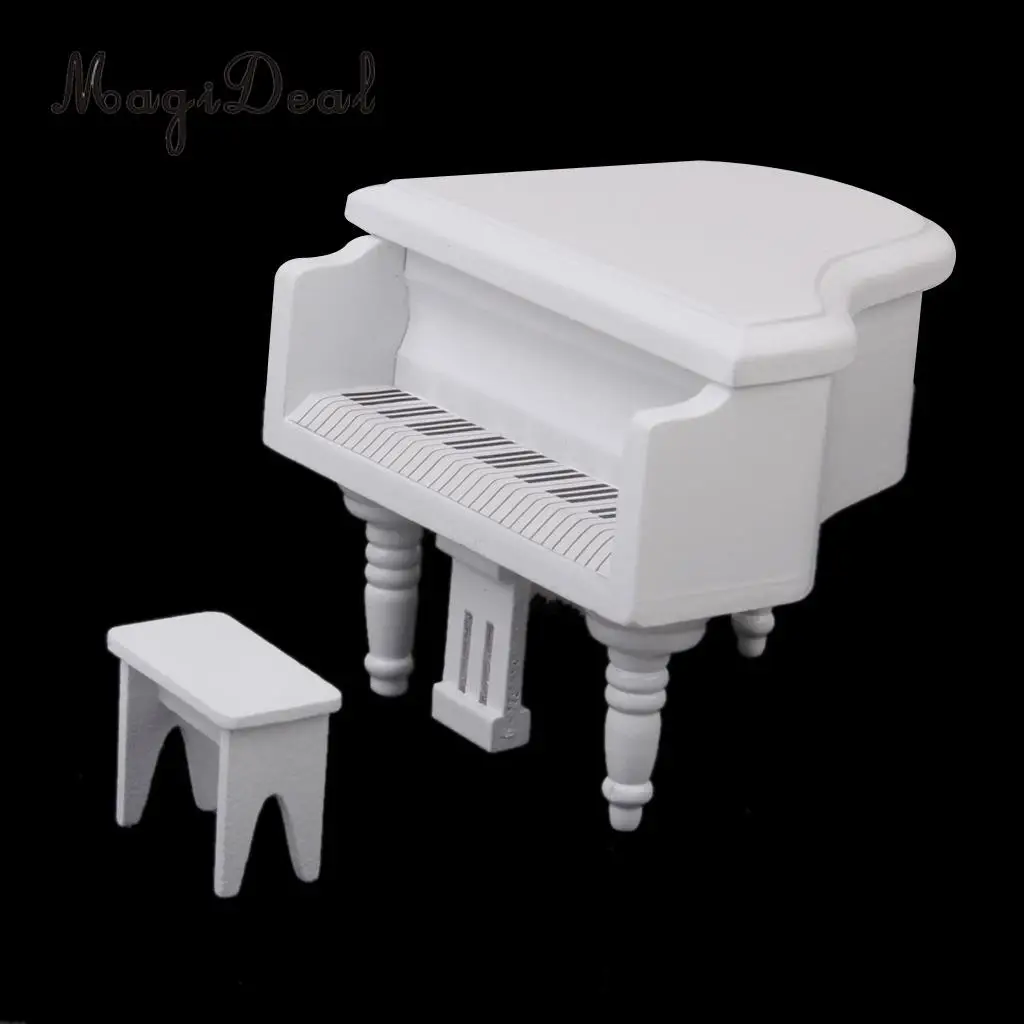 1/12 Quy Mô Bằng Gỗ Nhà Búp Bê Mini Piano Tủ Ghế Nội Thất Hiện Đại Trang Trí Cho Búp Bê Phòng Khách Phụ Kiện