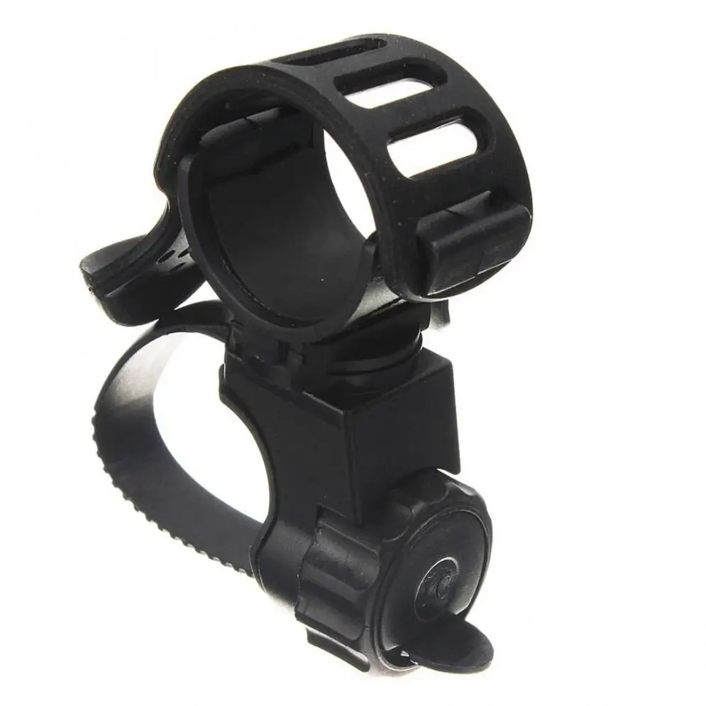 360 Swivel Bicycle Cycle Bike Front Torch Mount LED Headlight Holder Clip Rubber For 20-45mm Diameter Flashlight