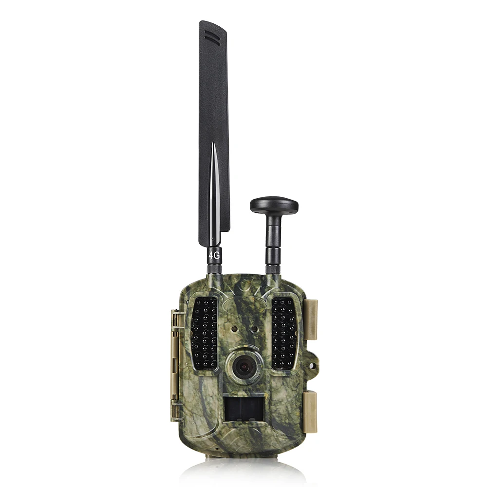 4G FDD-LTE GPS Hunting Trail Camera Sending Original 5MP Pictures & 30s 1080P HD Video Via SMTP and FTP with APP Waterproof IP66