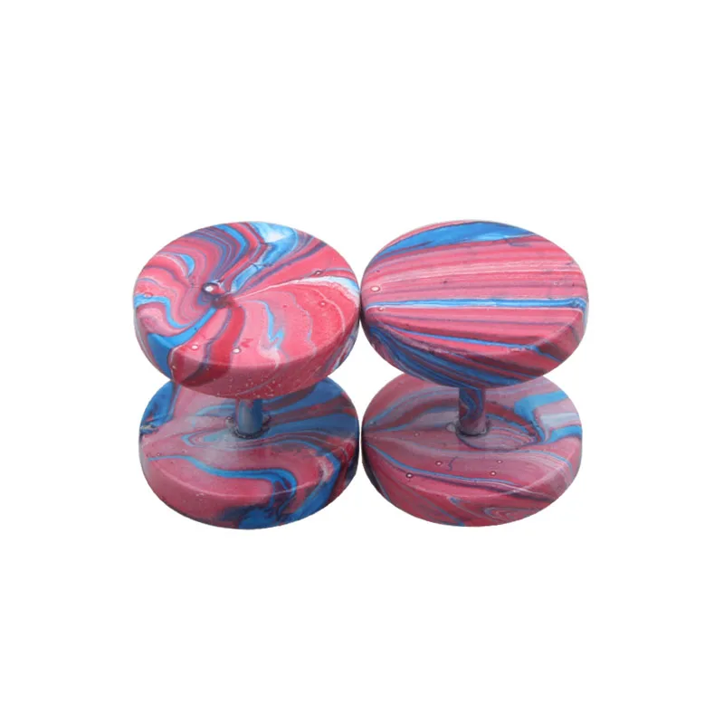 2pcs 316L Steel Paint Ear Studs 16g Ear Cartilage Tragus Tunnels Earrings Helix Piercing Internally Thread Body Jewelry