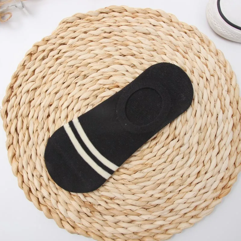Colorful stripe Invisible Short Woman Sweat summer comfortable cotton girl women\'s boat socks ankle low female 1pair=2pcs ws97