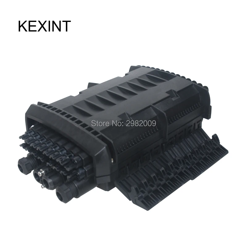 

KEXINT 4 in 16 core Outdoor Fiber Optic / Termination Box Waterproof IP68 Distribution Box /