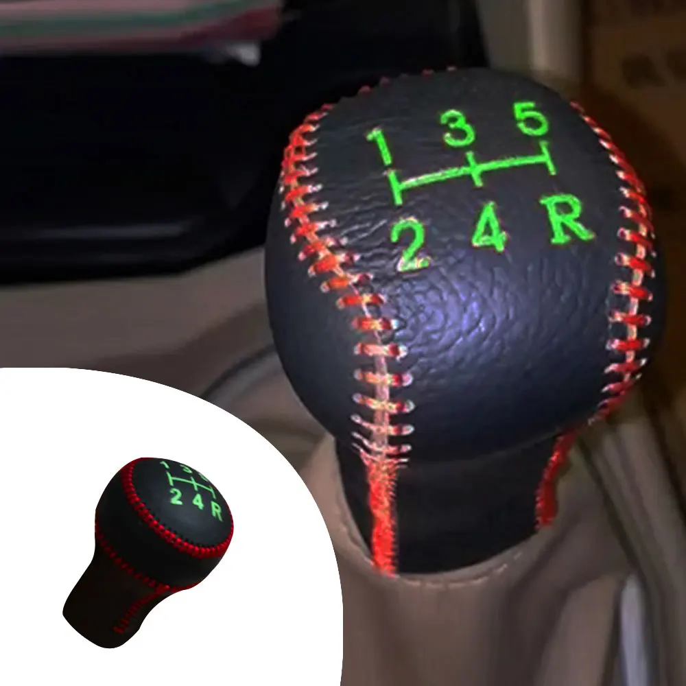 For PEUGEOT 206 04-08 207 09-13 1pc PU Leather Hand Brake Shift Knob Cover Gear Case Car Interior Decor Shift Knob Shell