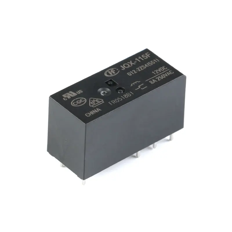 Relay HF115F 012-2ZS4  JQX-115F 024-2ZS4 HF115F-012-2ZS4-12VDC JQX-115F-024-2ZS4 005-2ZS4 12VDC DC5V 12V 24V 8A 250VAC 8Pin