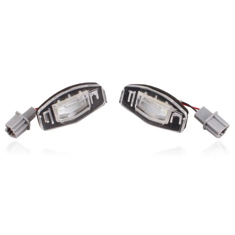 2 pcs 18 LED 3528 SMD White 2W 12V For Honda/Civic/City/Legend/Accord/Acura TL TSX MDX car styling led License Plate Light